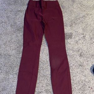 Maroon Skinny Dress Slack